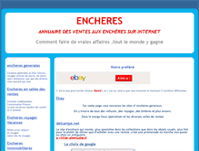 Tablet Screenshot of encheresguide.com
